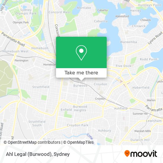 Mapa Ahl Legal (Burwood)