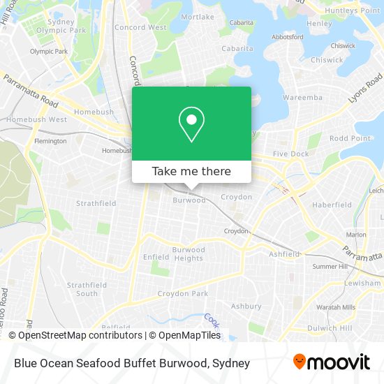 Blue Ocean Seafood Buffet Burwood map