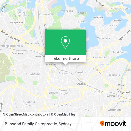 Burwood Family Chiropractic map