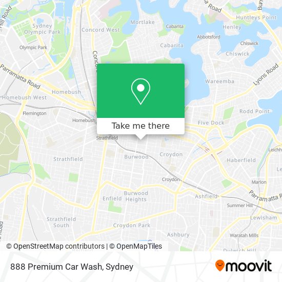 888 Premium Car Wash map