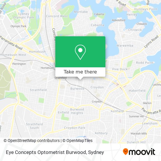 Eye Concepts Optometrist Burwood map