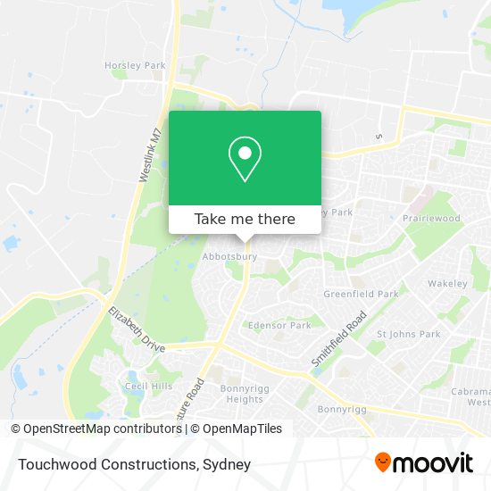 Touchwood Constructions map