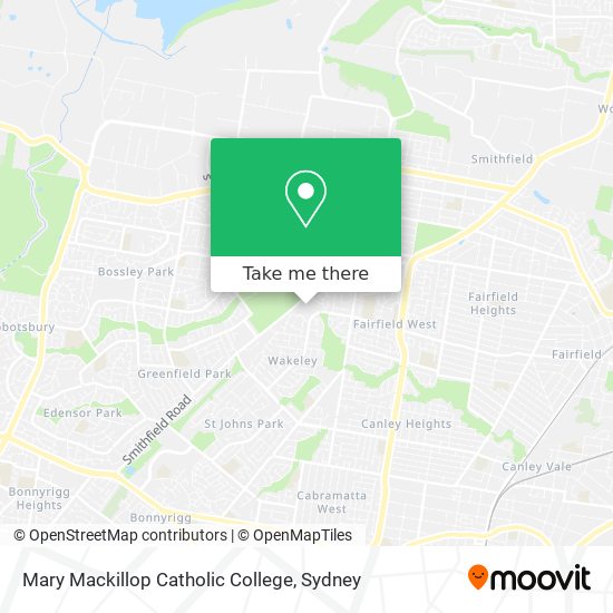 Mapa Mary Mackillop Catholic College