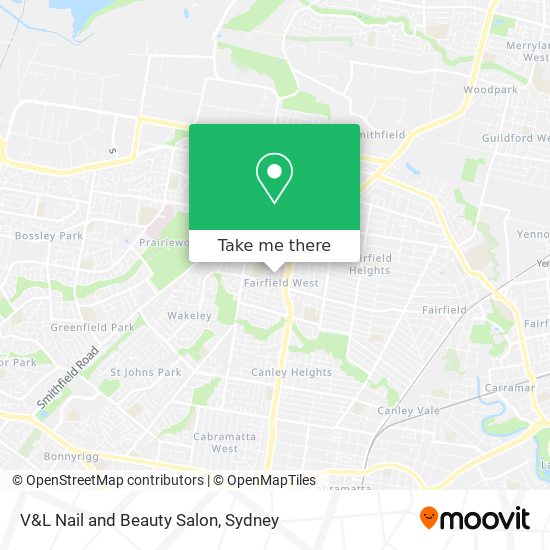 Mapa V&L Nail and Beauty Salon