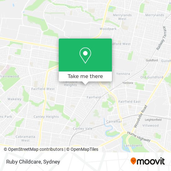 Ruby Childcare map