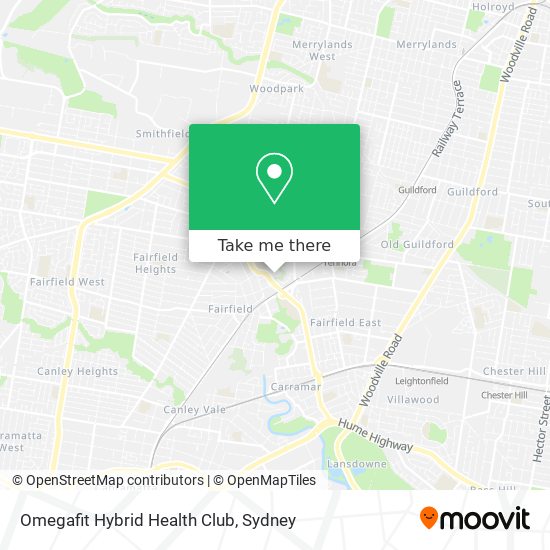 Omegafit Hybrid Health Club map