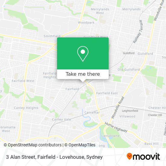 3 Alan Street, Fairfield - Lovehouse map