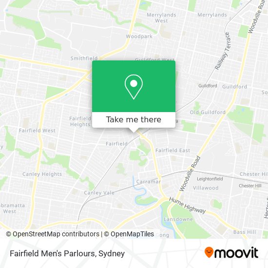 Mapa Fairfield Men's Parlours