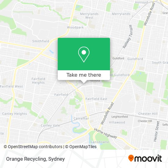 Orange Recycling map
