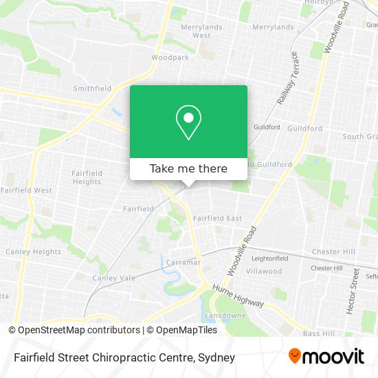 Fairfield Street Chiropractic Centre map