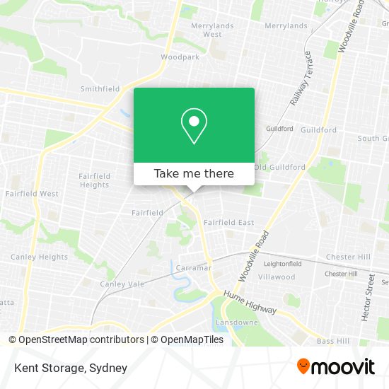 Kent Storage map