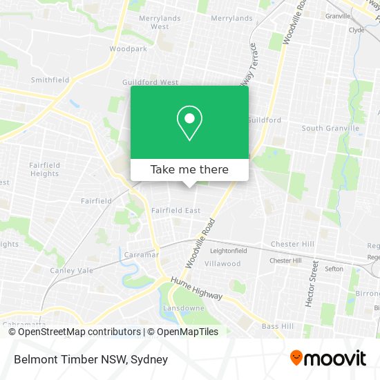 Mapa Belmont Timber NSW