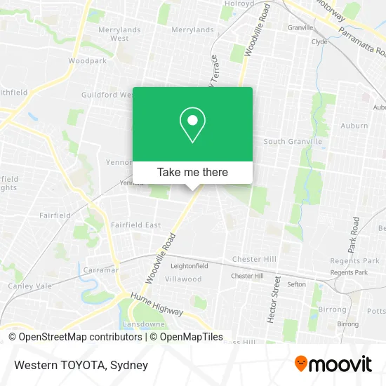 Western TOYOTA map