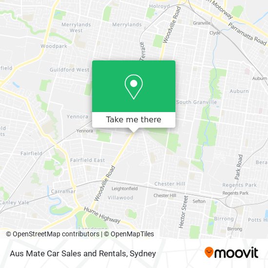 Aus Mate Car Sales and Rentals map