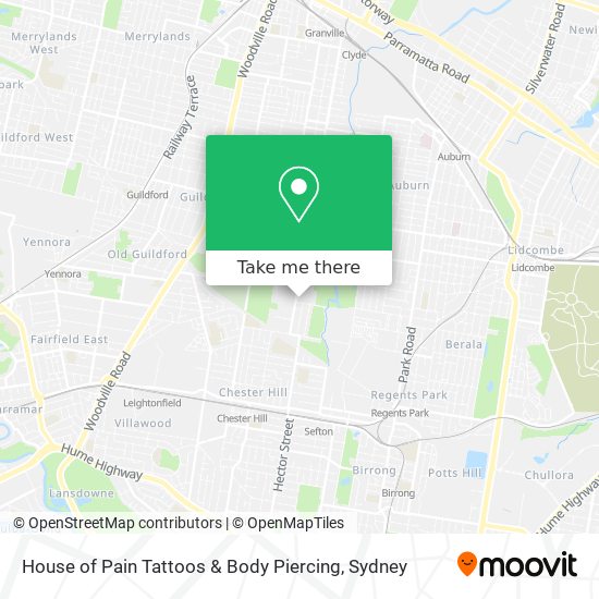 House of Pain Tattoos & Body Piercing map