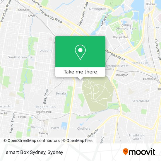 smart Box Sydney map