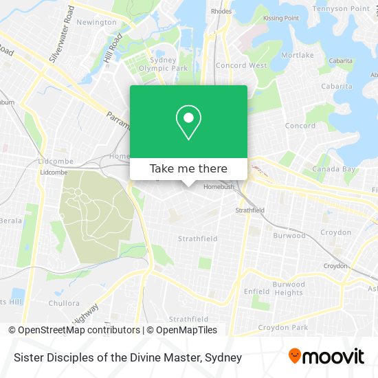 Sister Disciples of the Divine Master map