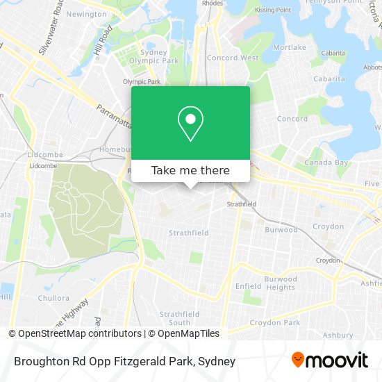Broughton Rd Opp Fitzgerald Park map