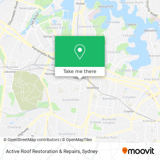 Active Roof Restoration & Repairs map