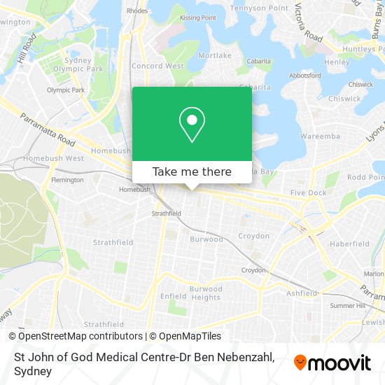 St John of God Medical Centre-Dr Ben Nebenzahl map