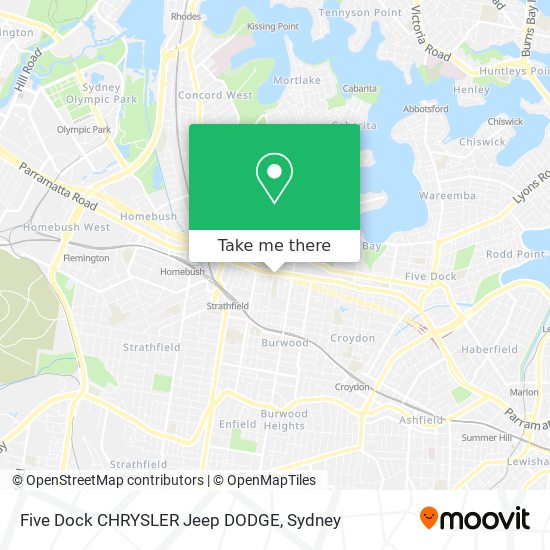 Five Dock CHRYSLER Jeep DODGE map