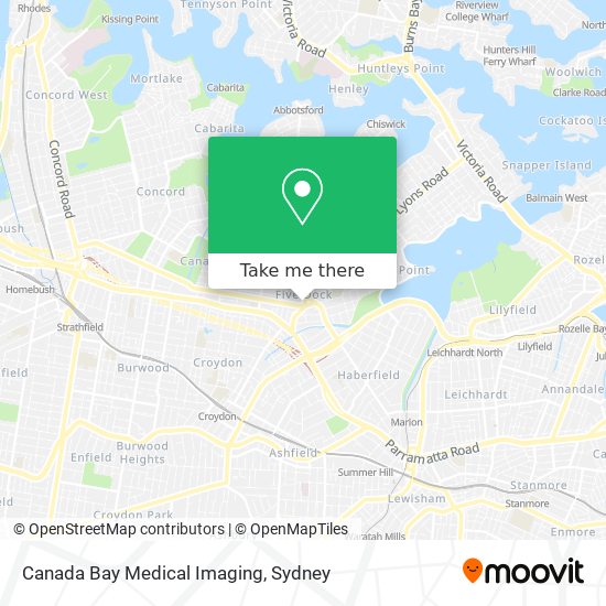 Mapa Canada Bay Medical Imaging