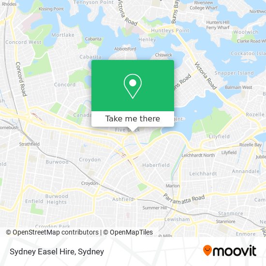 Mapa Sydney Easel Hire