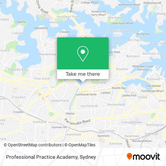 Professional Practice Academy map
