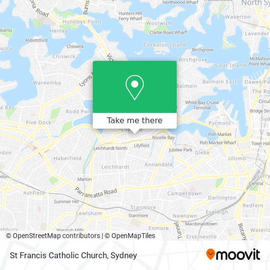 St Francis Catholic Church map