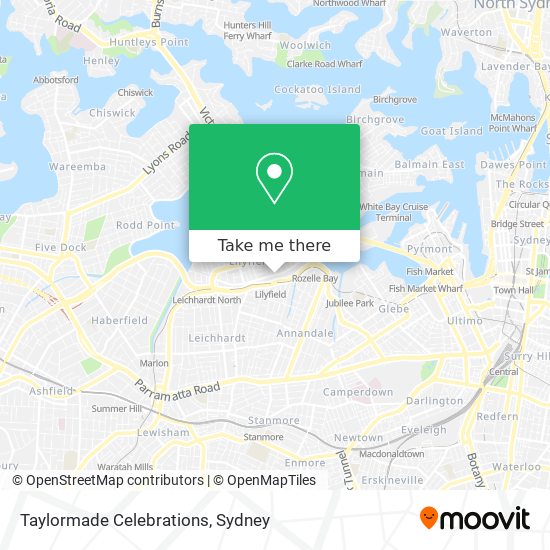 Taylormade Celebrations map