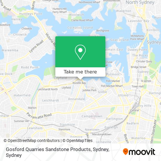 Gosford Quarries Sandstone Products, Sydney map