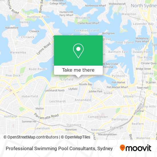 Professional Swimming Pool Consultants map