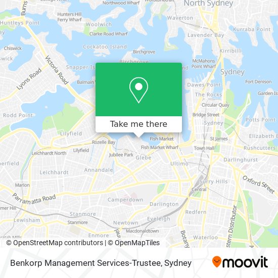 Benkorp Management Services-Trustee map