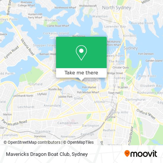 Mapa Mavericks Dragon Boat Club