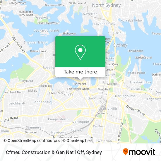 Mapa Cfmeu Construction & Gen Nat'l Off