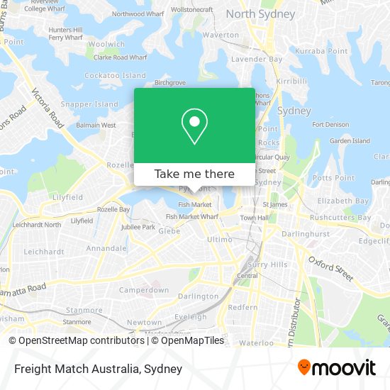 Freight Match Australia map