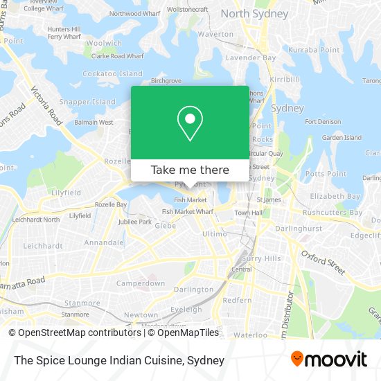 The Spice Lounge Indian Cuisine map