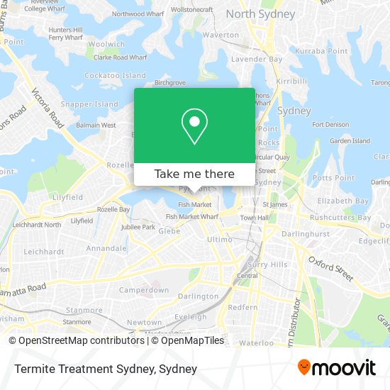 Termite Treatment Sydney map