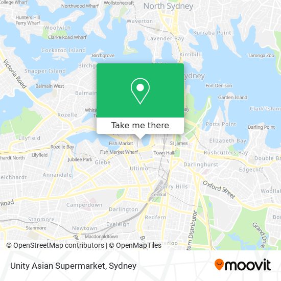 Unity Asian Supermarket map