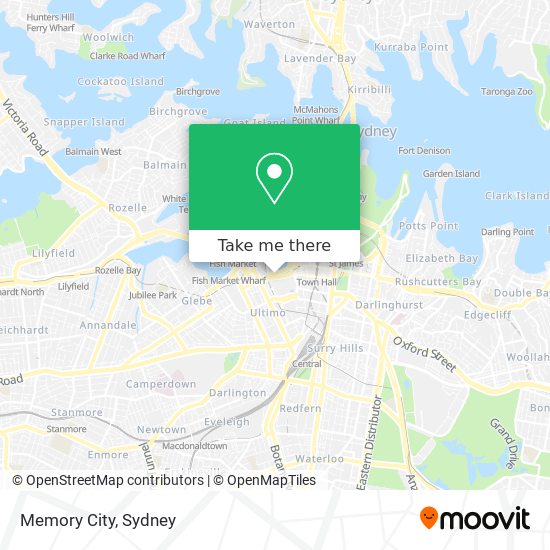 Memory City map