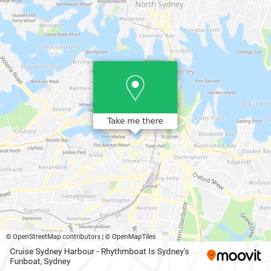 Cruise Sydney Harbour - Rhythmboat Is Sydney's Funboat map