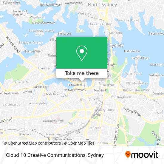 Cloud 10 Creative Communications map