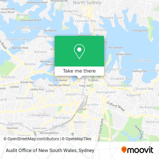 Audit Office of New South Wales map