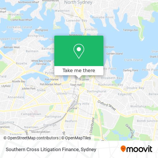 Southern Cross Litigation Finance map