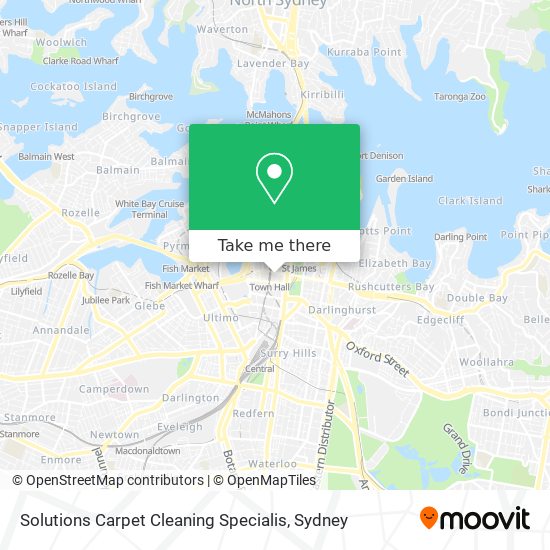 Solutions Carpet Cleaning Specialis map