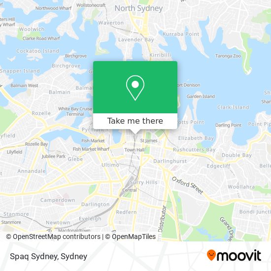 Spaq Sydney map