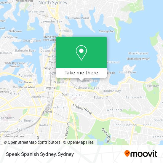 Speak Spanish Sydney map