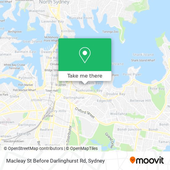 Macleay St Before Darlinghurst Rd map