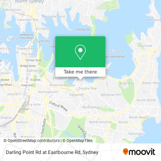 Darling Point Rd at Eastbourne Rd map