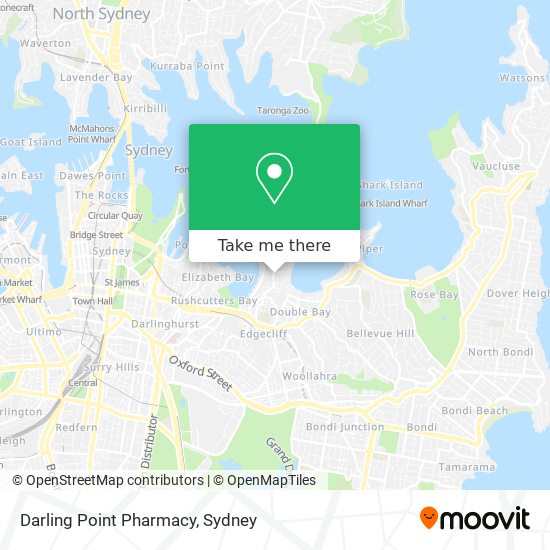 Mapa Darling Point Pharmacy